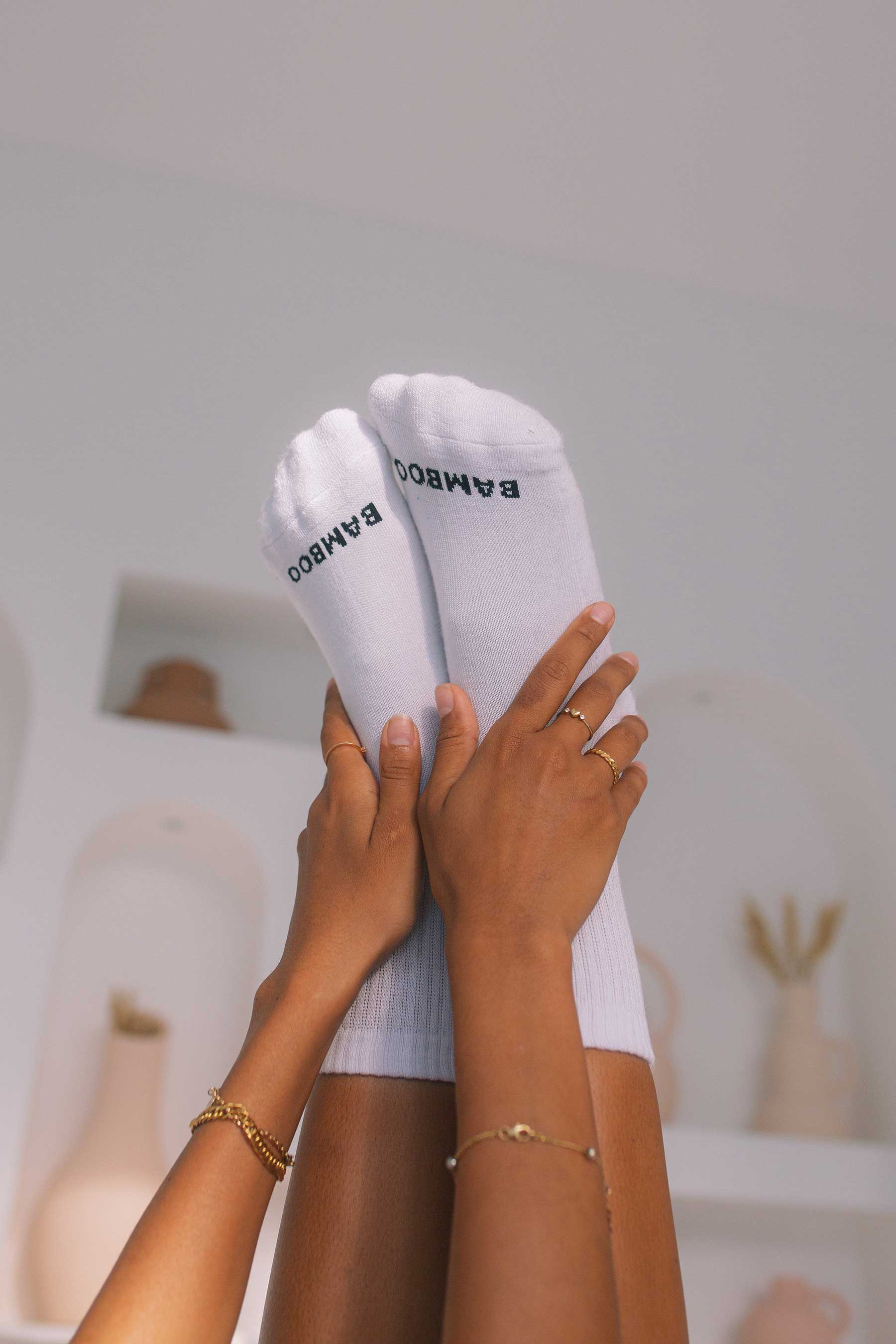 Unisex White Ankle Socks - Image 3