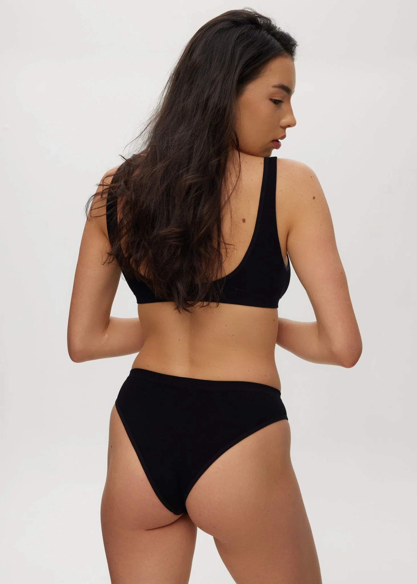 Seamless Rib High Waisted Cheeky Brief - Image 3