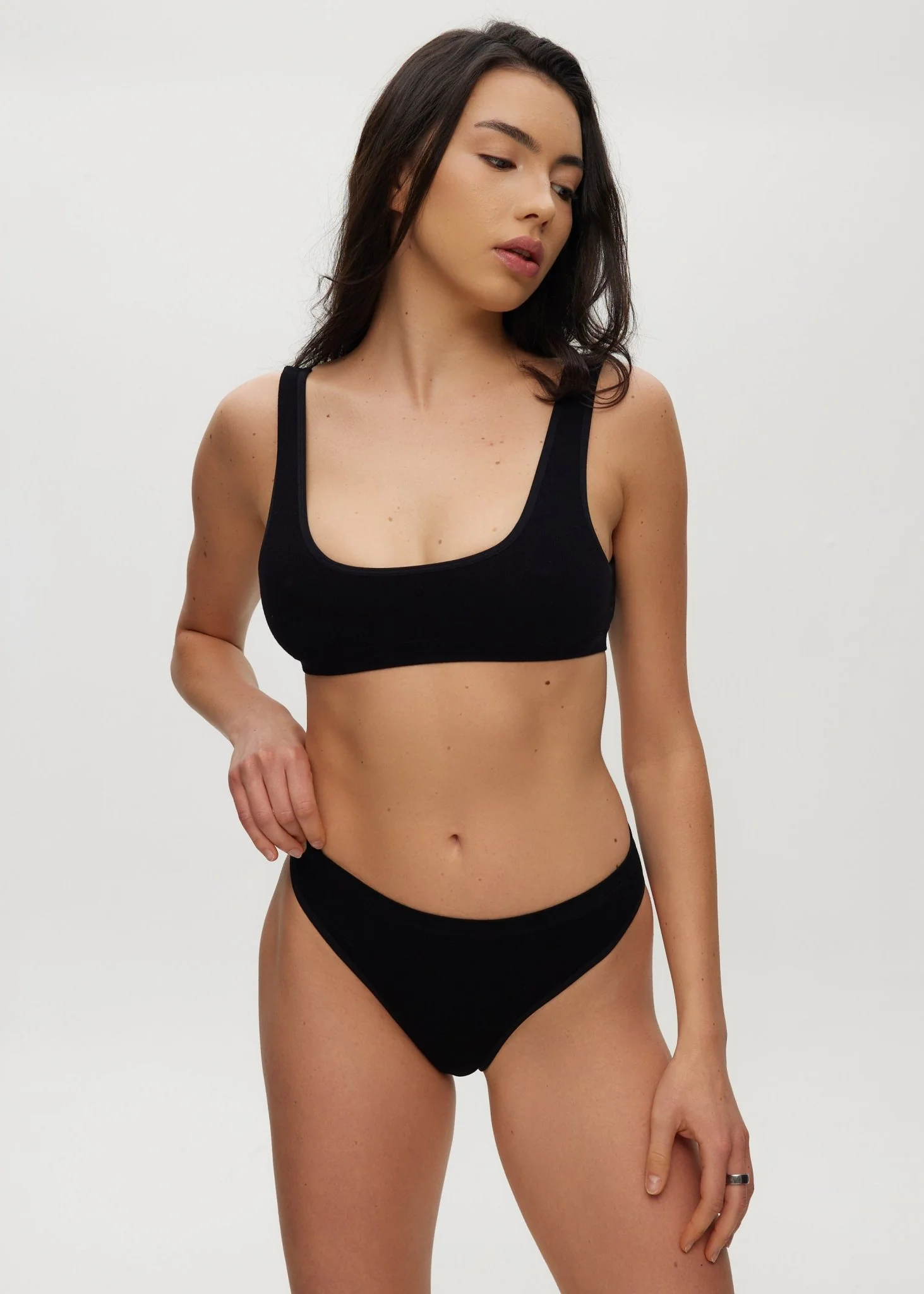 Seamless Rib High Waisted Cheeky Brief - Image 4
