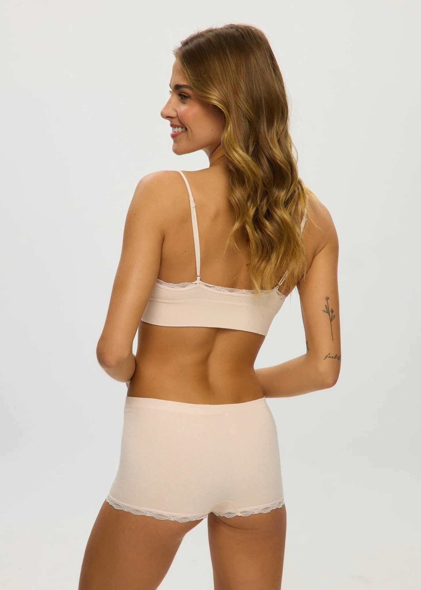 Seamless Waffle Lace Boyshort - Image 3